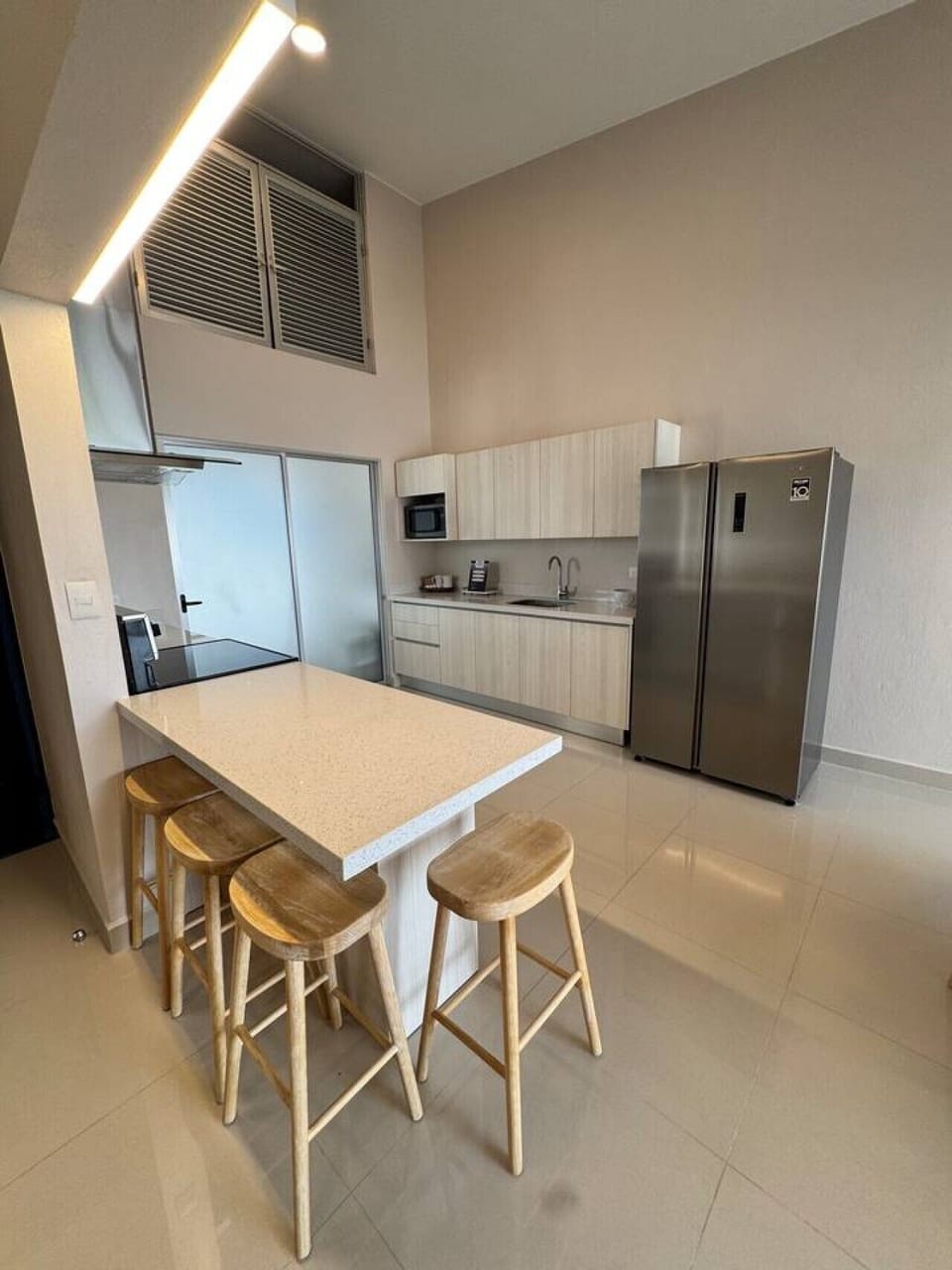 Fully equipped kitchen with modern appliances and everything you need to prepare meals during your stay