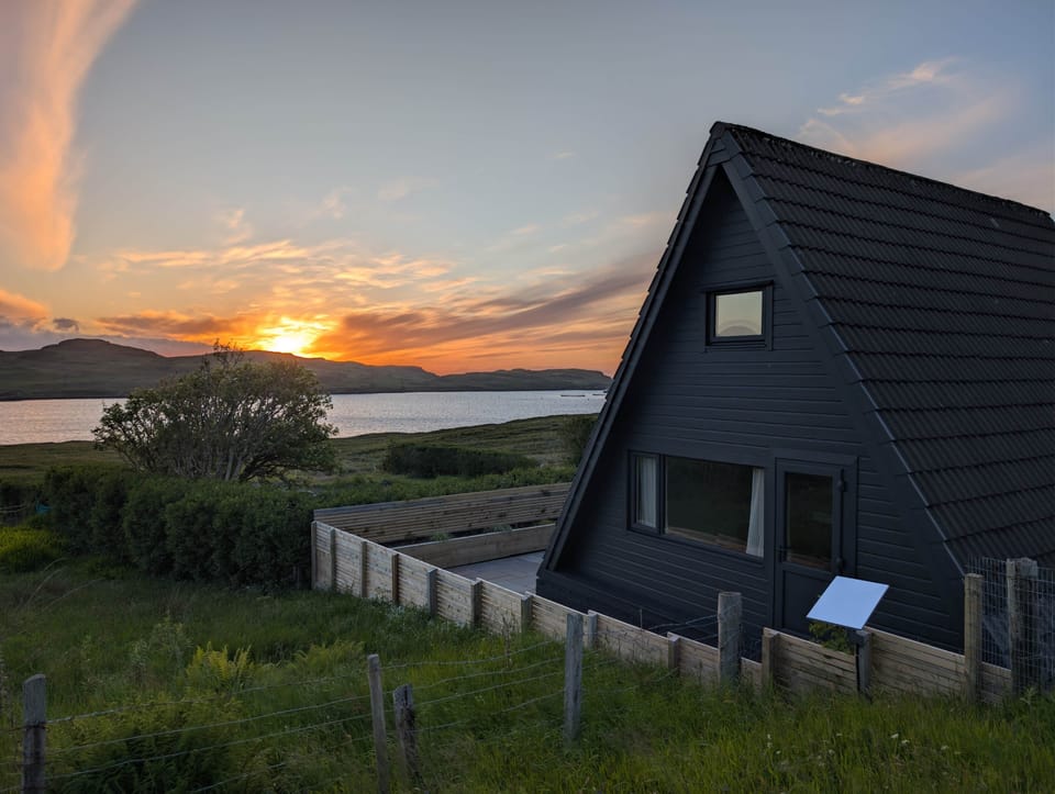 The Chalet back sunset