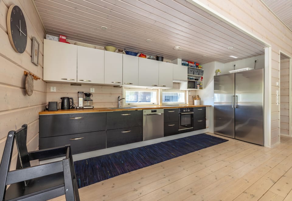 Comfort Apartment, 3 Bedrooms, Sauna | Private kitchen | Coffee/tea maker, full-size fridge, microwave, oven