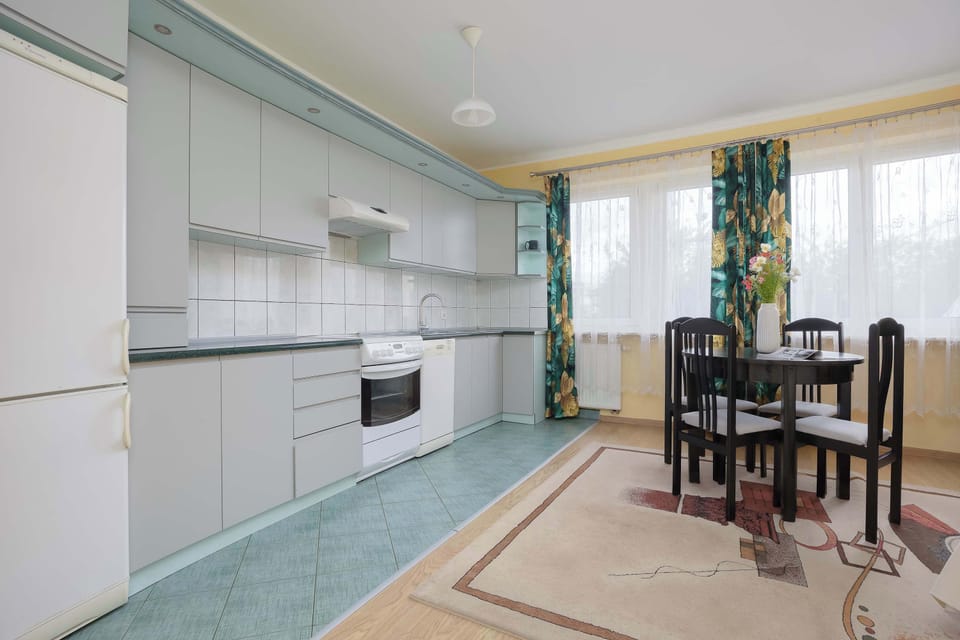 Kitchenette and dining area for everyday meals.