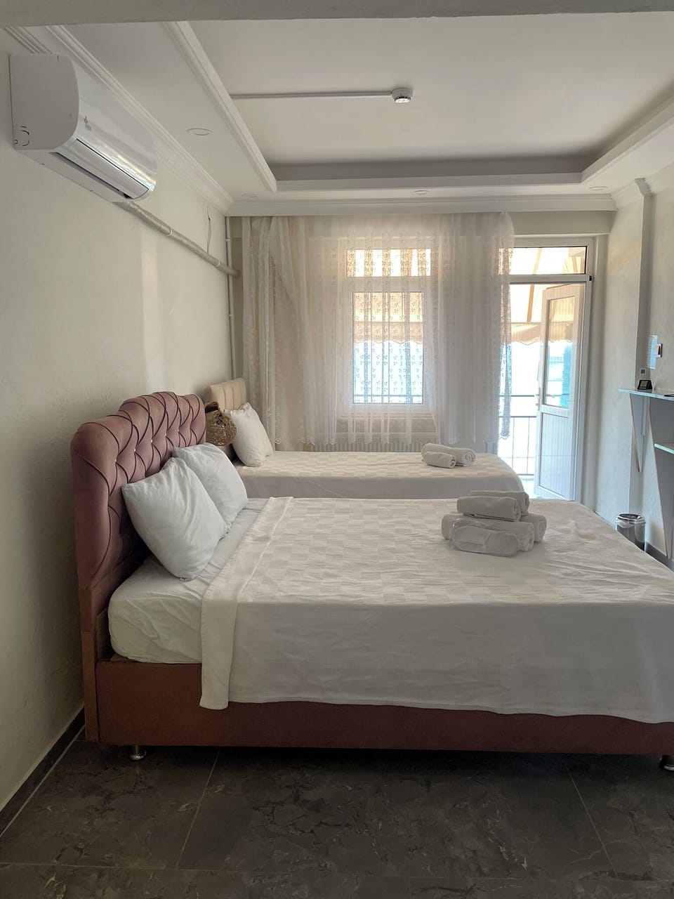 Classic Quadruple Room, Balcony, Sea View | Minibar, WiFi (free), bed sheets