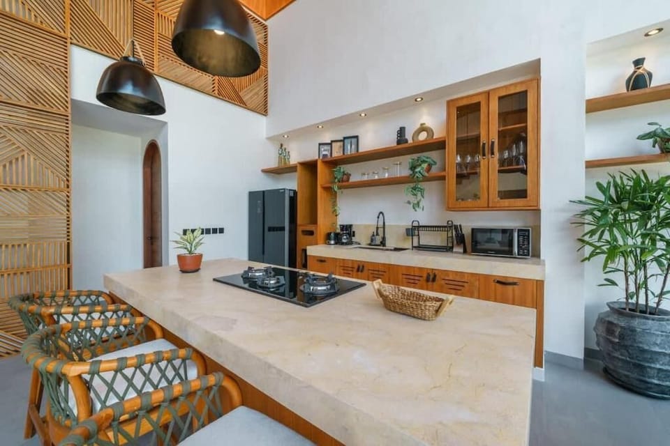 Luxury Villa, 3 Bedrooms, Patio, Pool View | Private kitchen