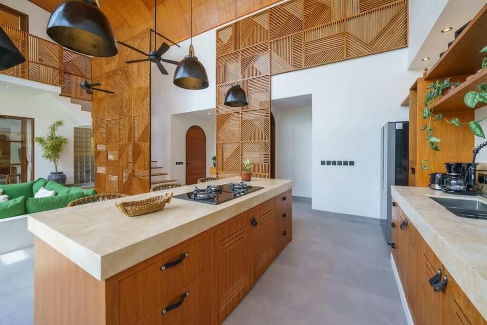 Luxury Villa, 3 Bedrooms, Patio, Pool View | Private kitchen