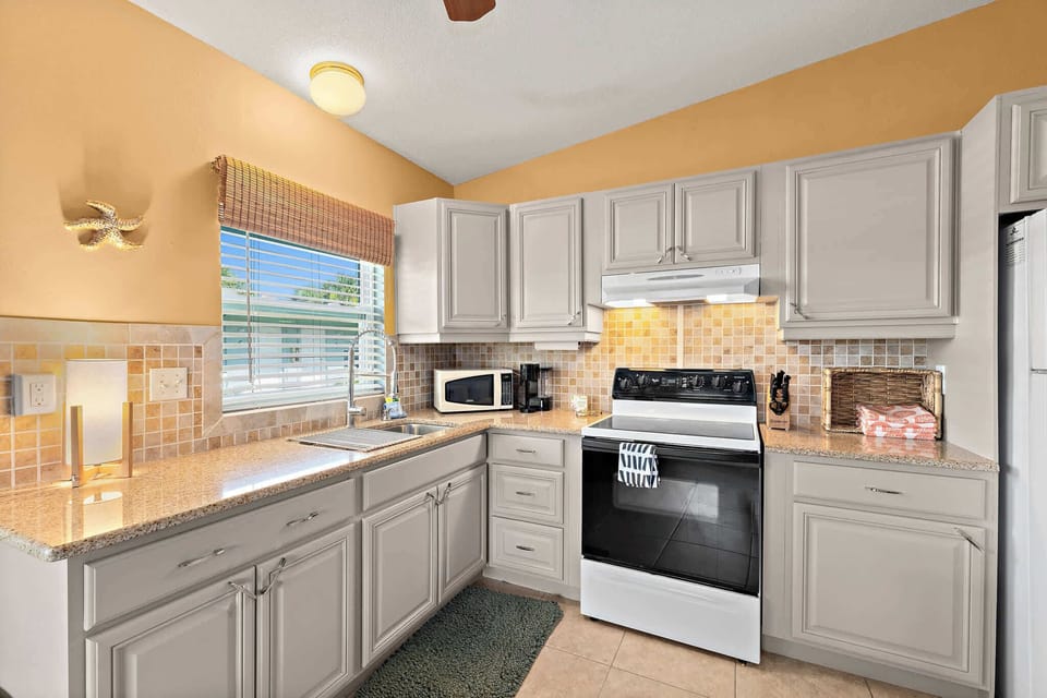 Fully equipped kitchen — everything you need, nothing you don’t