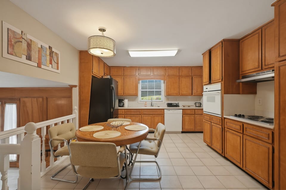 Indoors, Kitchen, Chair, Furniture, Appliance