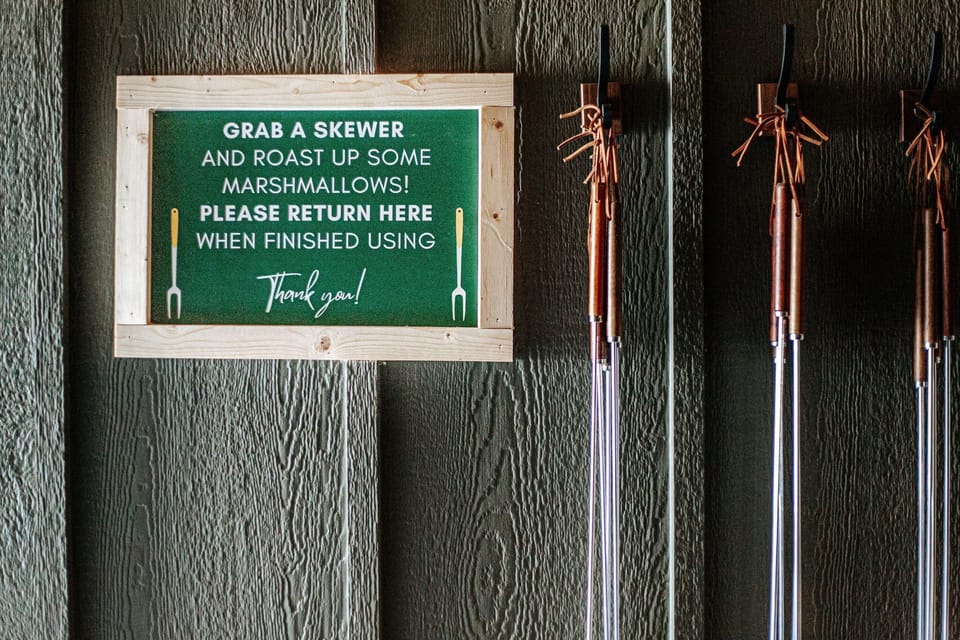 Get ready for s'mores! Grab a skewer and enjoy memorable evenings under the stars.