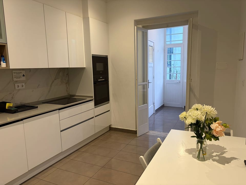 Deluxe Double Room | Private kitchen | Oven, stovetop, cookware/dishes/utensils, freezer