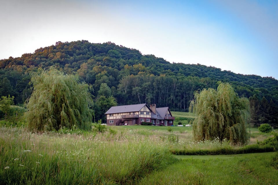 Historic charm meets peaceful countryside at River Valley Chateaux, nestled on 8 scenic acres in western Wisconsin's beautiful bluff country.