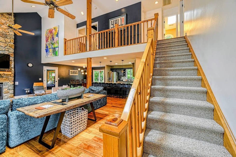 Connected Spaces - The great room flows into the kitchen and dining so no one misses the conversation.