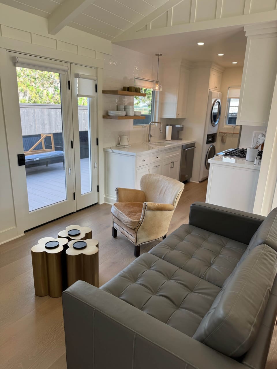 Living Area and Kitchen
