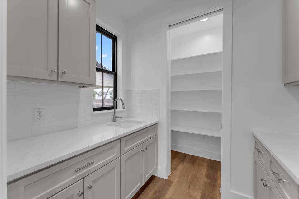 Plenty of pantry space and food storage