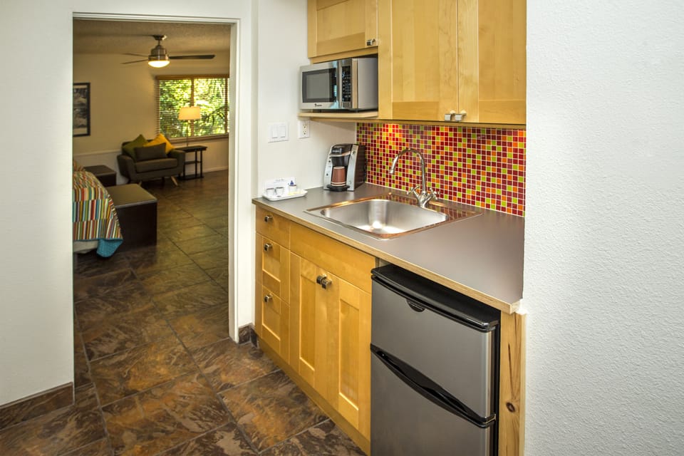 Executive Room, 2 Queen Beds | Private kitchenette | Fridge, microwave, coffee/tea maker, toaster
