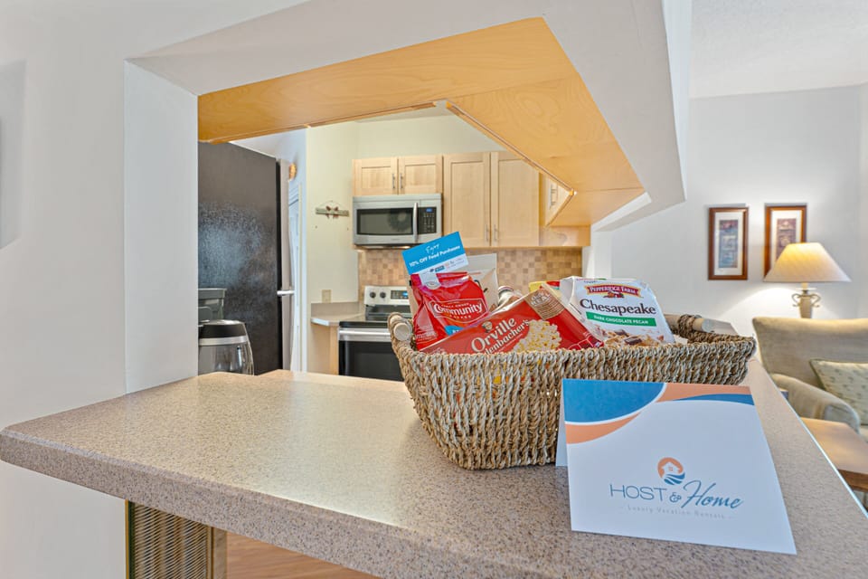Enjoy a curated Welcome Basket!