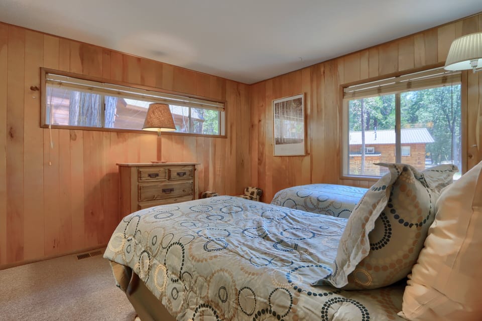 Bedroom three with two twin beds
