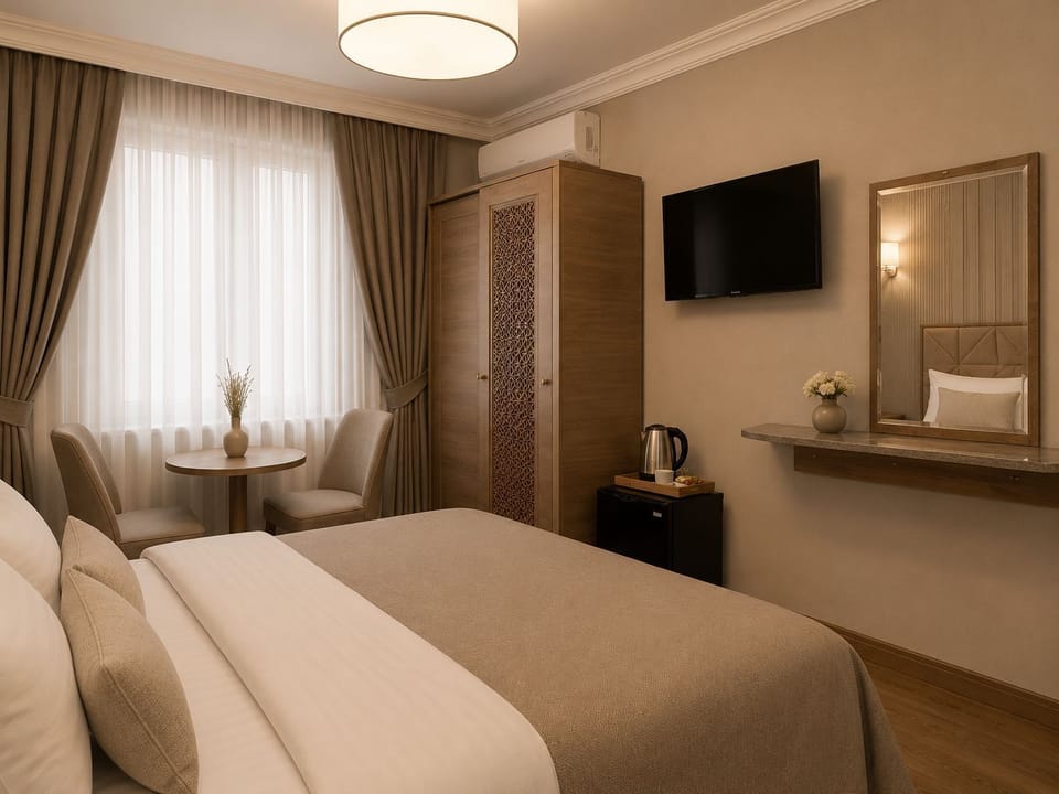 Comfort Double Room, City View | In-room safe, desk, laptop workspace, iron/ironing board (on request)