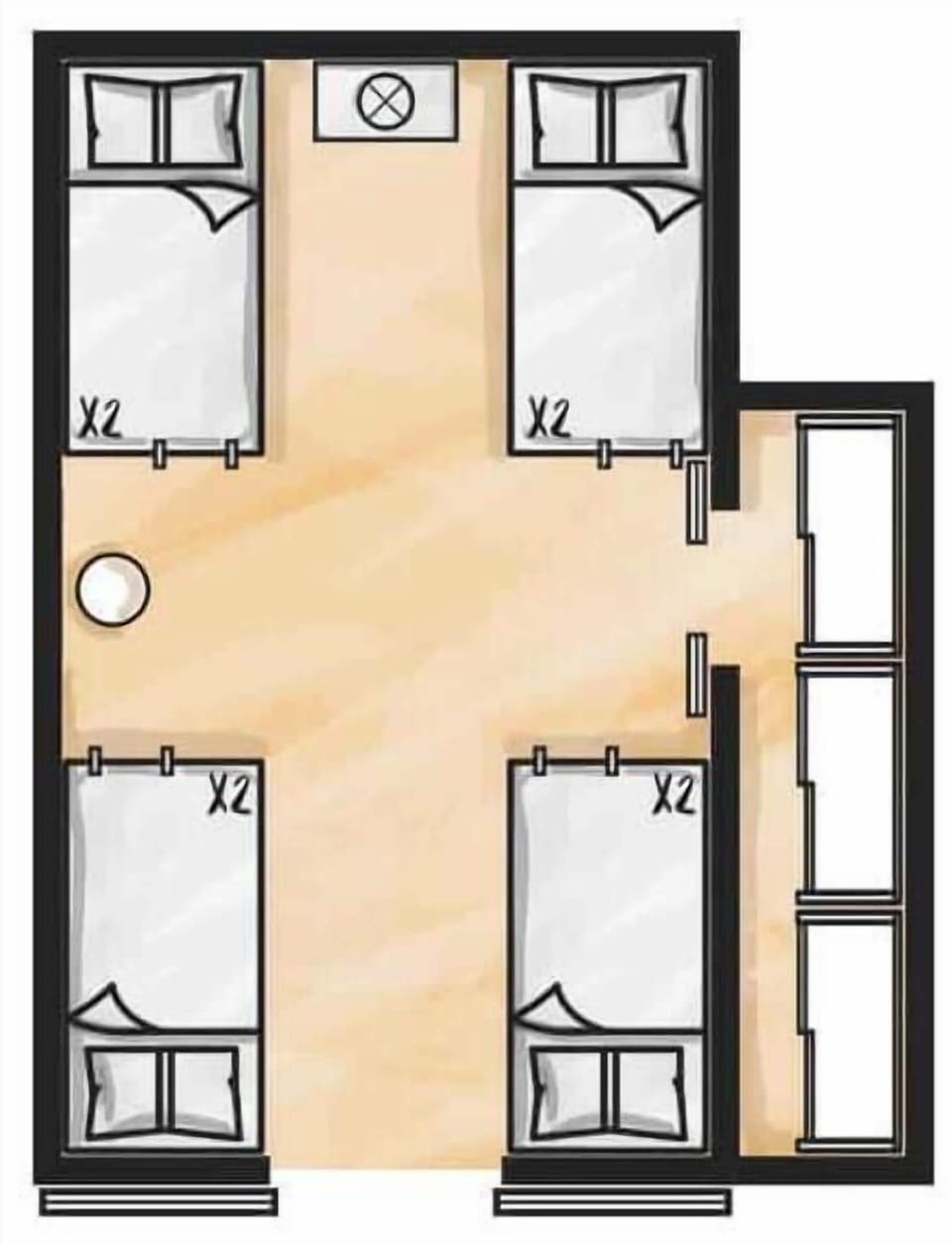 Seminyak Dorm with Kima Surf Guiding Package | WiFi (free)