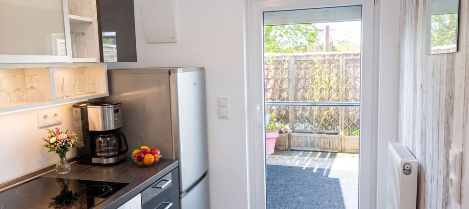 Küche mit Balkon