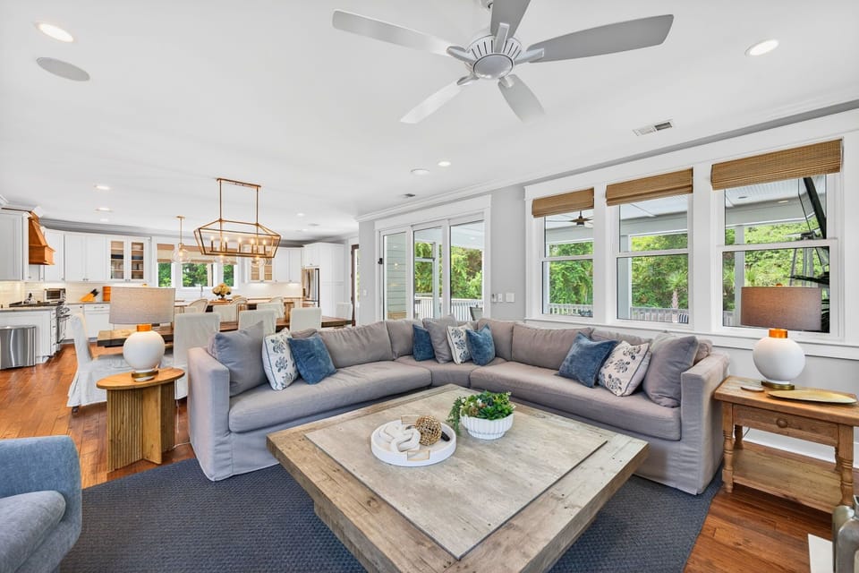 Living Room | Driftwood Dreams | 105 Forest Trail | Isle of Palms, SC | IOP Escapes