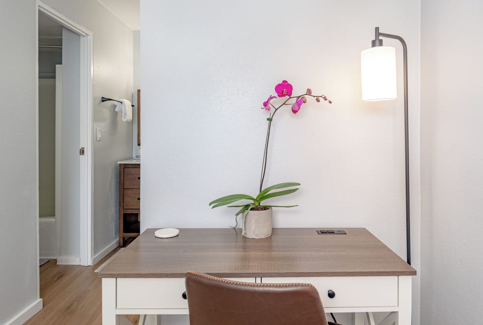 Desk in master bedroom