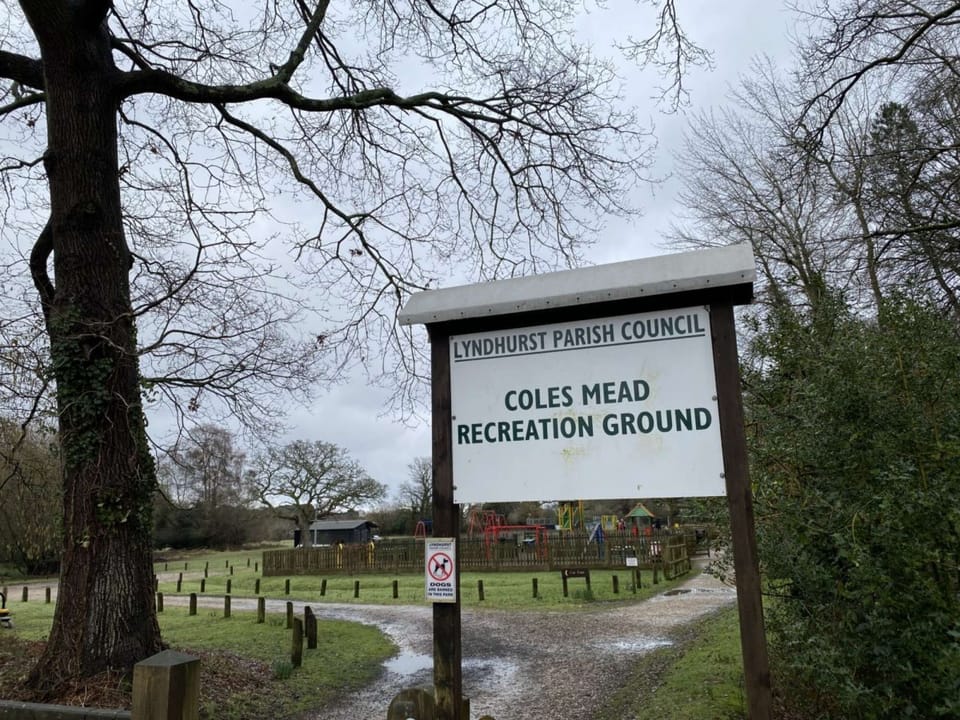 Coles Mead Recreation Ground with playpark for children