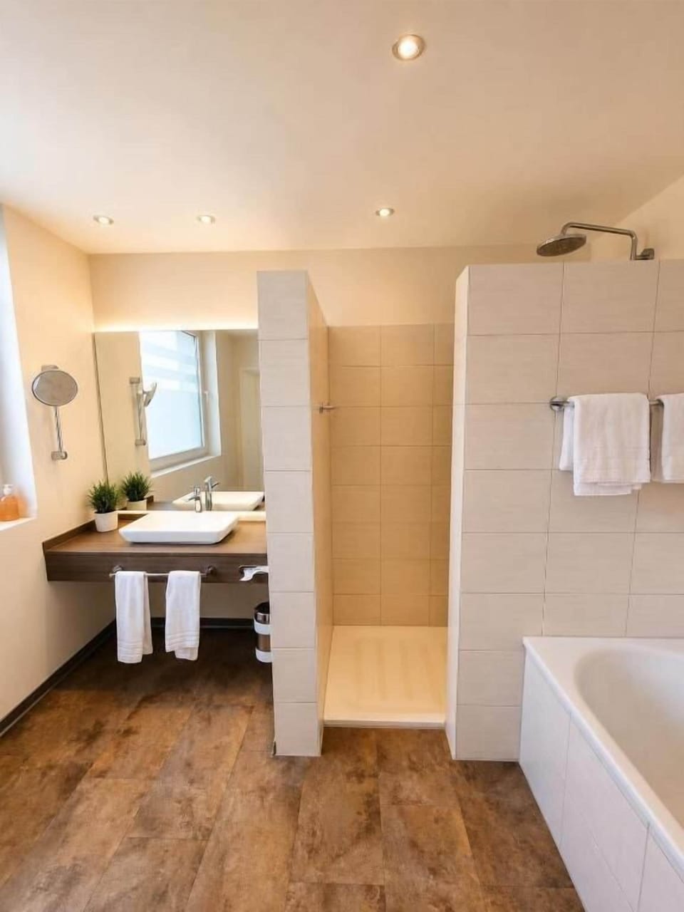 Superior Triple Room | Bathroom | Shower, hair dryer, towels, soap