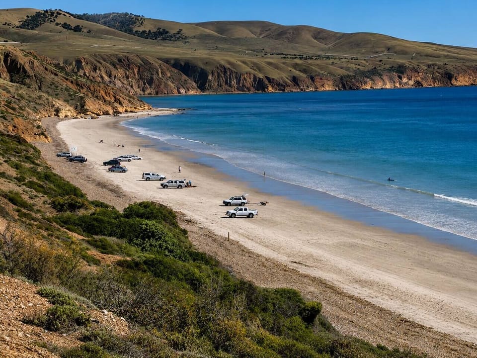 Spend the day at Sellicks Beach, where wide stretches of sand, safe swimming and one of South Australia's few drive-on beaches create a uniquely relaxed coastal experience.