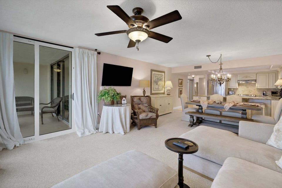 Condo, Multiple Beds, Beach View (Sand Dollar III-402) | Living area