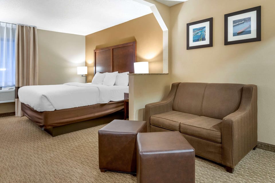 Suite, 1 King Bed with Sofa bed, Non Smoking, Hot Tub | Premium bedding, pillowtop beds, in-room safe, desk