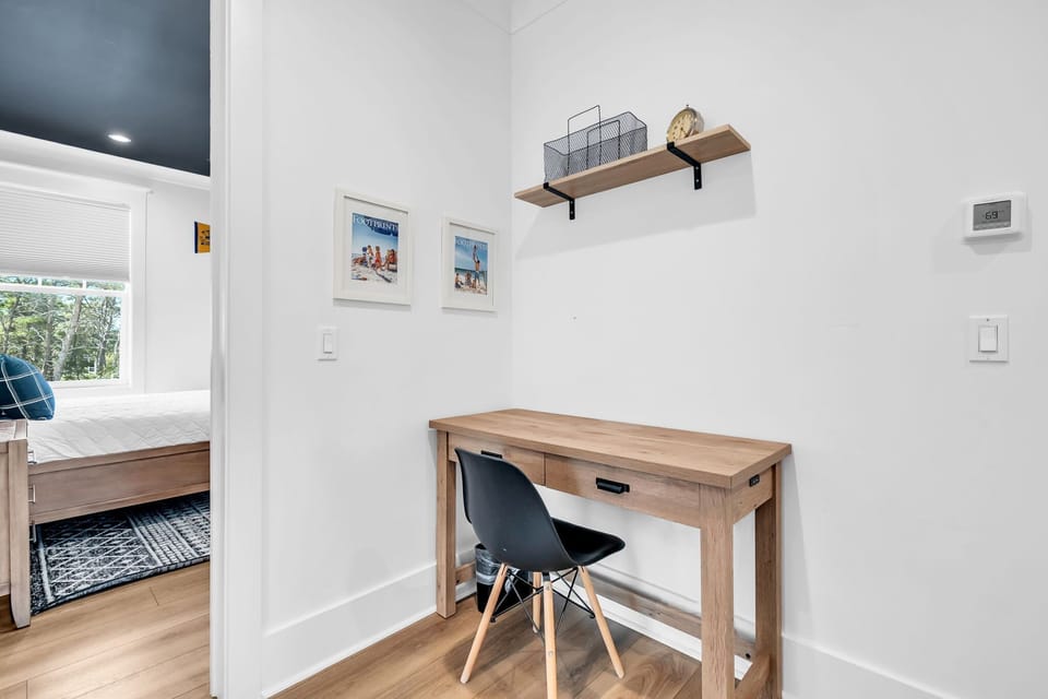 Desk on second floor