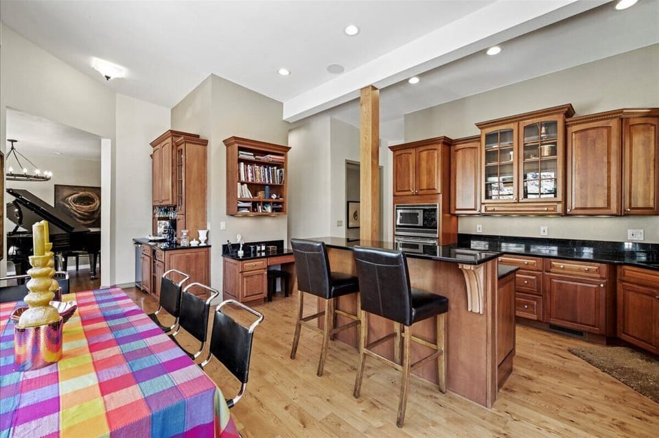 Open kitchen and dining