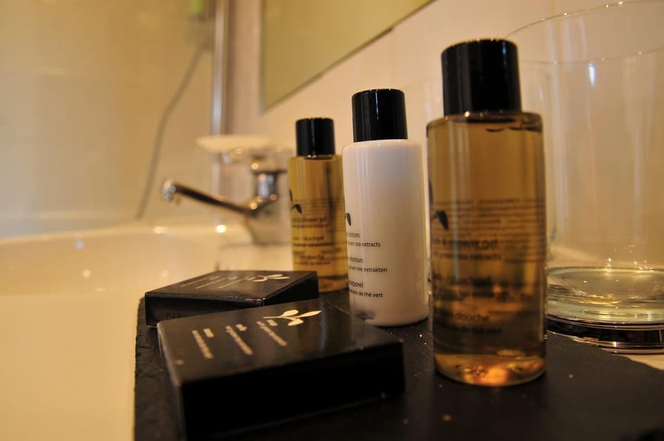 Twin Room (Prosper Mérimée) | Bathroom amenities | Hair dryer, towels, soap, shampoo