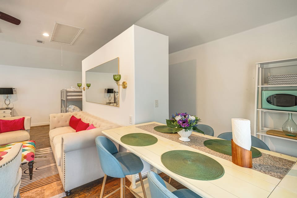Dining Area | Fridge & Microwave