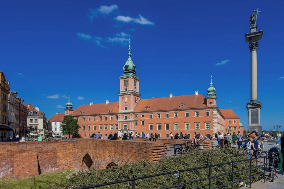 Beautiful view of Warsaw's historic Old Town.