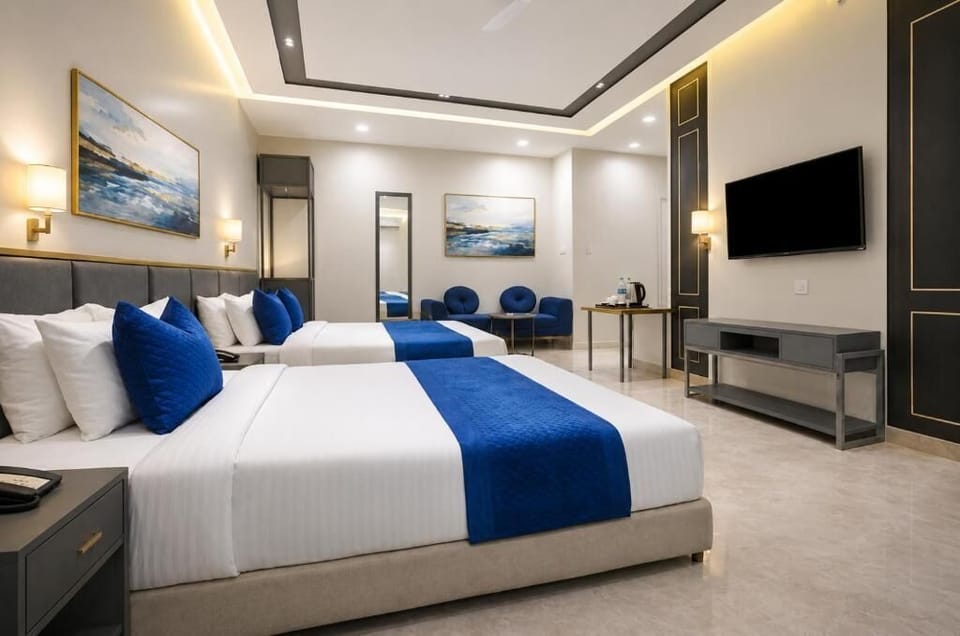 Hypo-allergenic bedding, in-room safe, blackout drapes, soundproofing