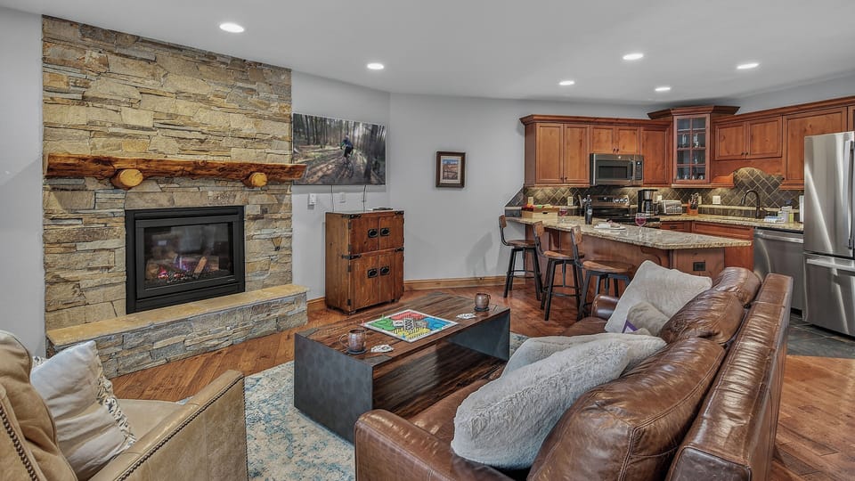 Great Room, Main Level - Seating area with fireplace