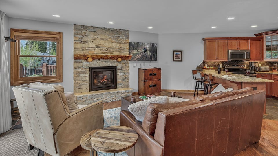 Great Room, Main Level - Seating area with fireplace