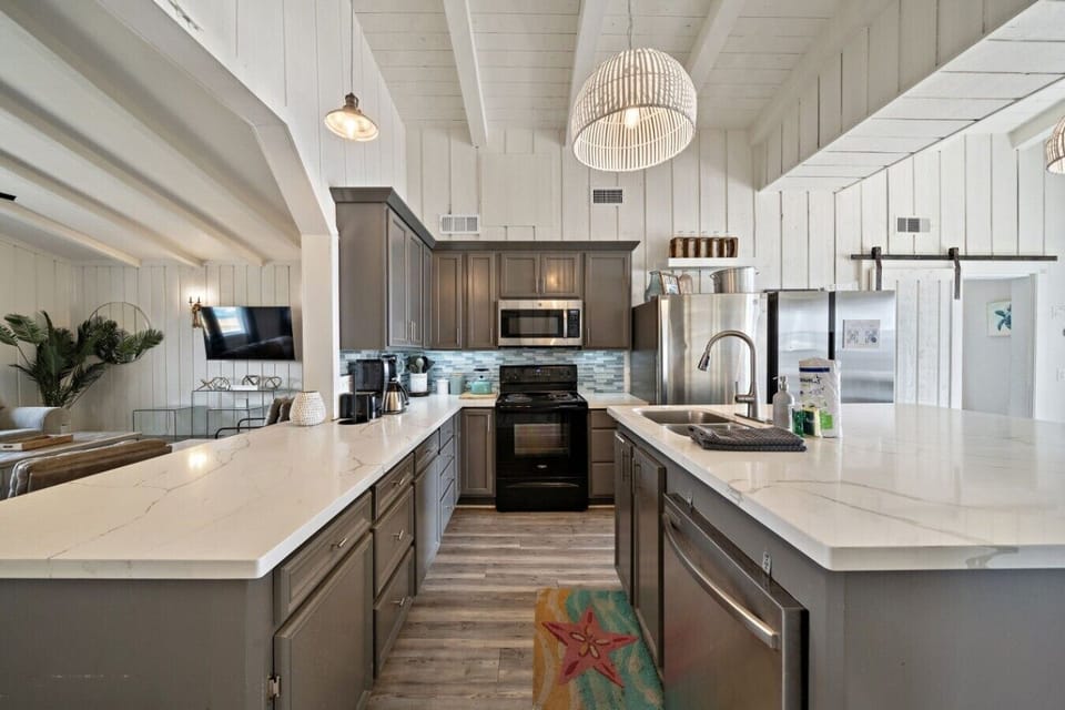 Whip up delicious meals in this charming kitchen