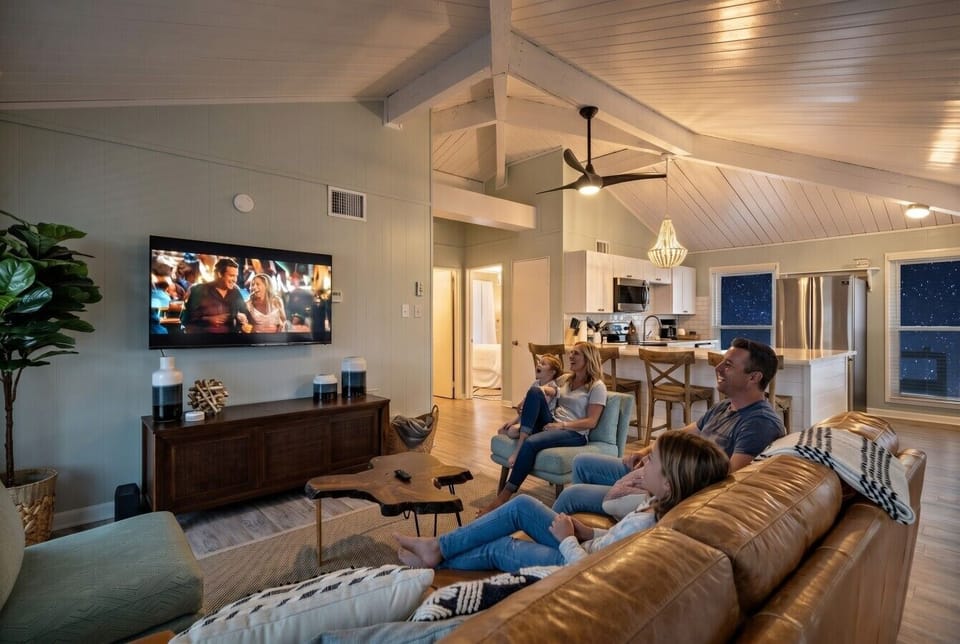 Cozy up for a movie night with the whole family!