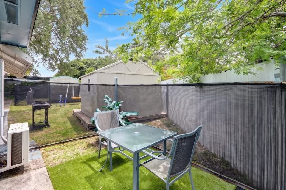 Enjoy fresh air from the outdoor seating area just outside the unit