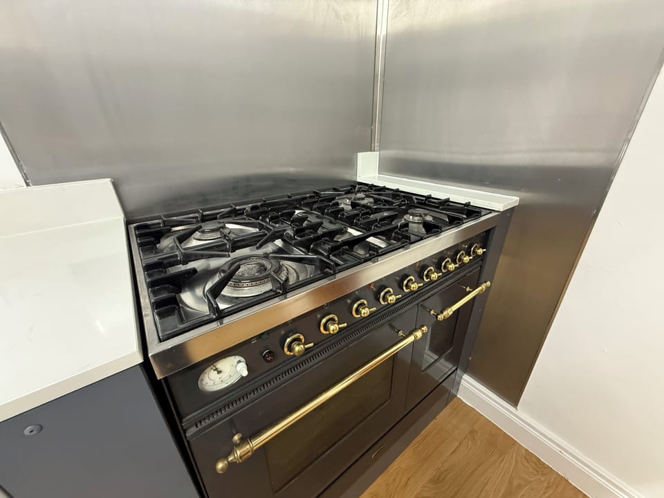 Espresso maker, coffee/tea maker, mini-fridge, shared microwave
