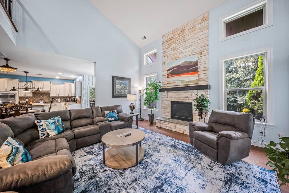 Spacious living + Cozy vibes = Total Relaxation!