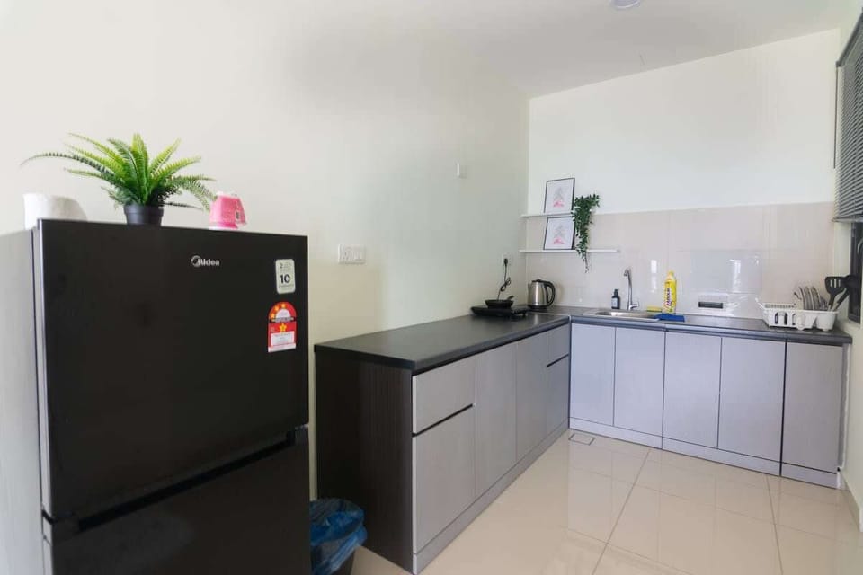The kitchen area for light cooking.