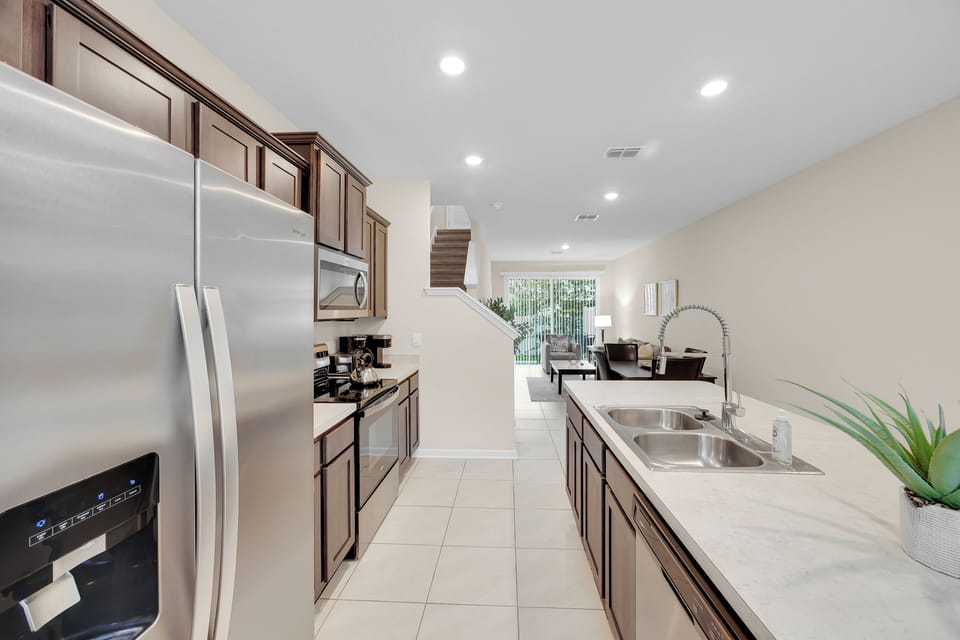 Kitchen: Equipped with stainless steel appliances, Keurig and drip coffee maker, and all the cooking/dining utensils you'll need!