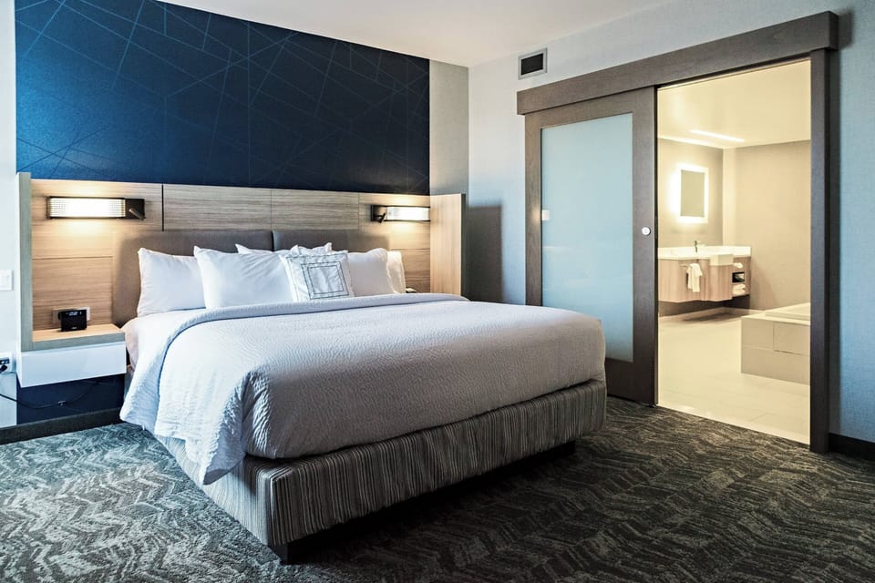 Suite, 1 Bedroom | Hypo-allergenic bedding, desk, laptop workspace, blackout drapes