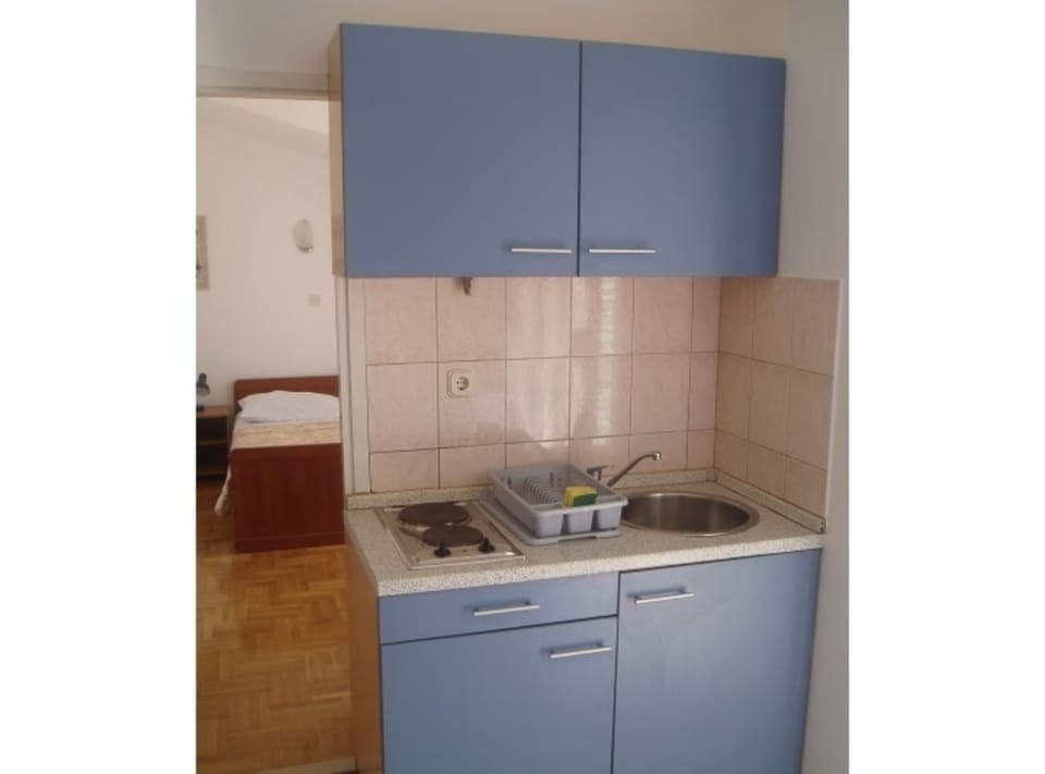 Apartment (One Bedroom Apartment with Sea View a) | Private kitchen | Fridge