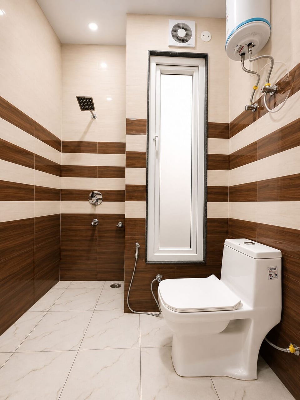 Junior Room | Bathroom | Shower, towels, soap, toilet paper