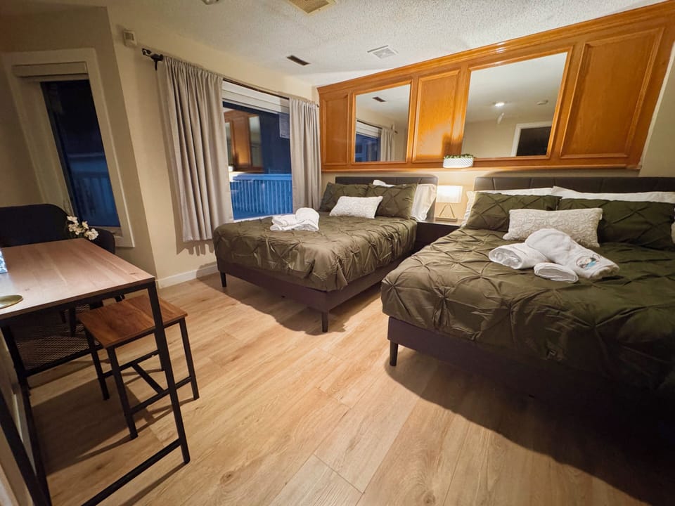 Family Double Room, Courtyard View | Memory foam beds, desk, laptop workspace, WiFi (free)