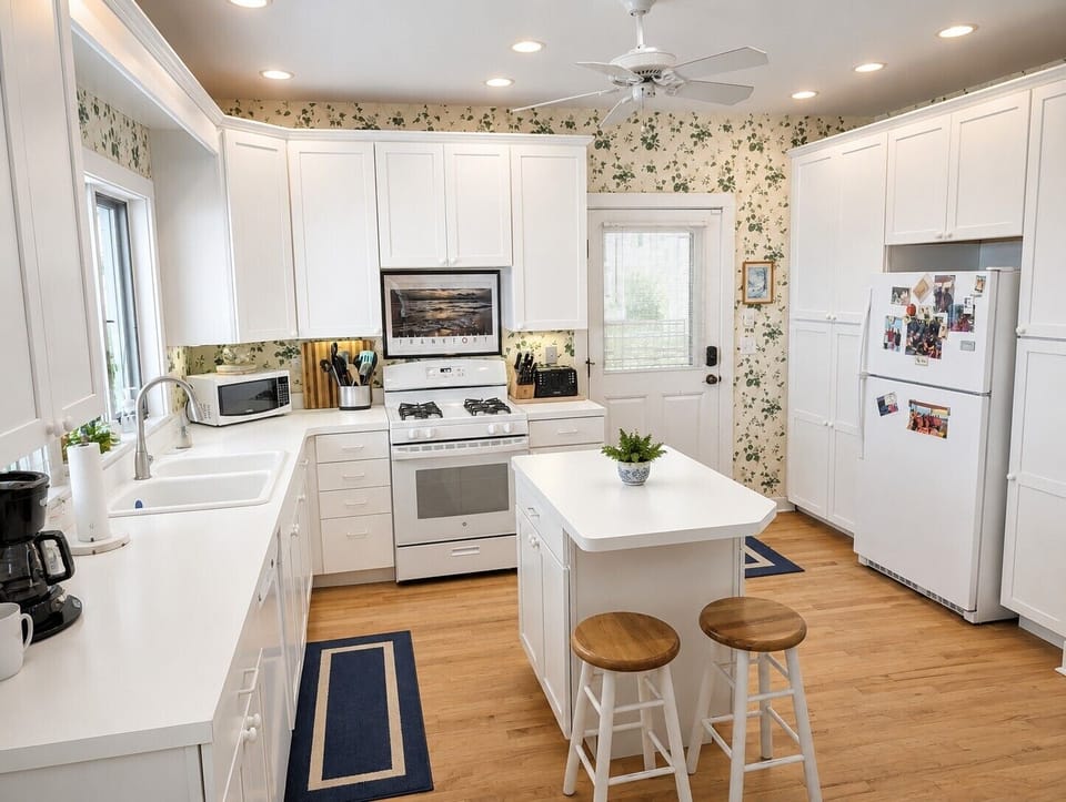 KITCHEN:  The home has a large and modern kitchen with all appliances including a dishwasher.