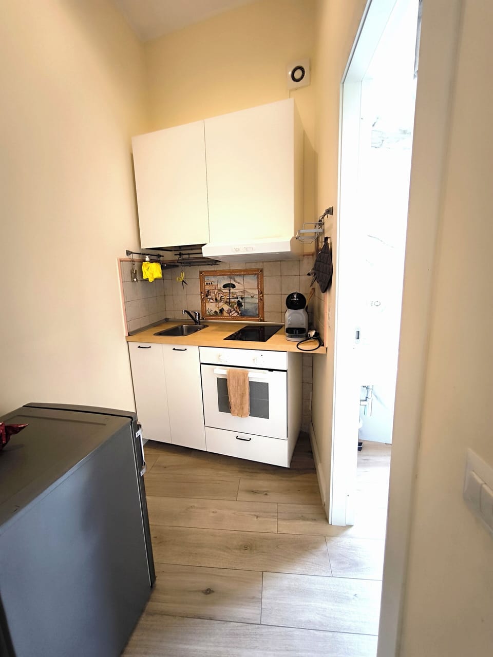 Deluxe Quadruple Room, Balcony, City View | Private kitchen