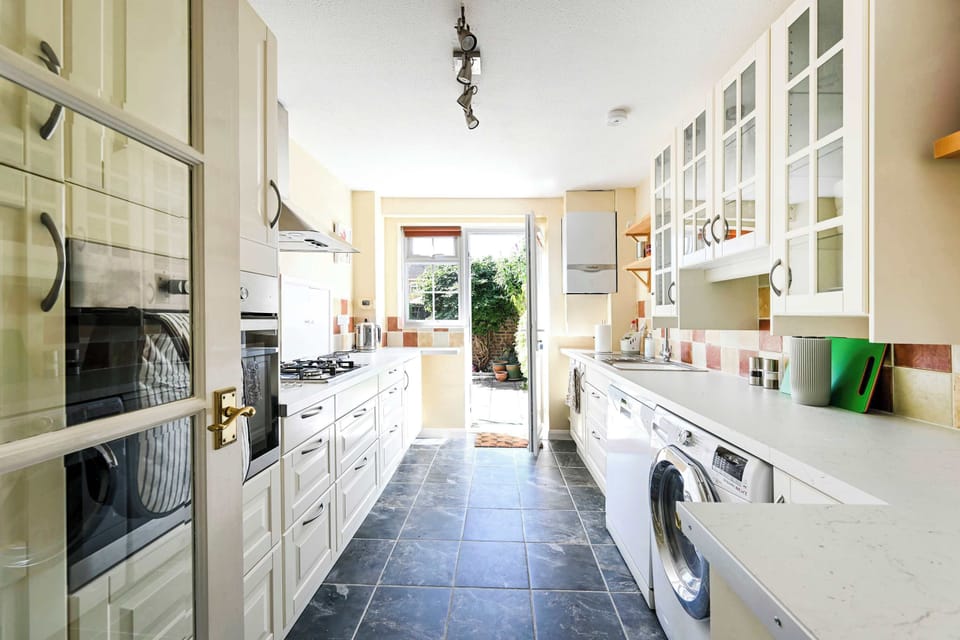 Fully equipped kitchen for effortless home cooking.